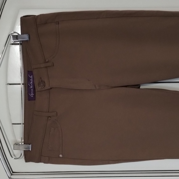Gloria Vanderbilt Khaki Brown Skinny Pull On Pant Size 8 - Picture 2 of 10